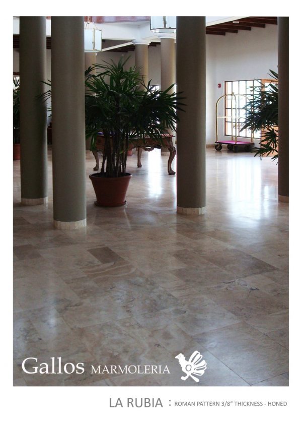 La Rubia Roman Pattern Honed- Interior Hotel (Large)