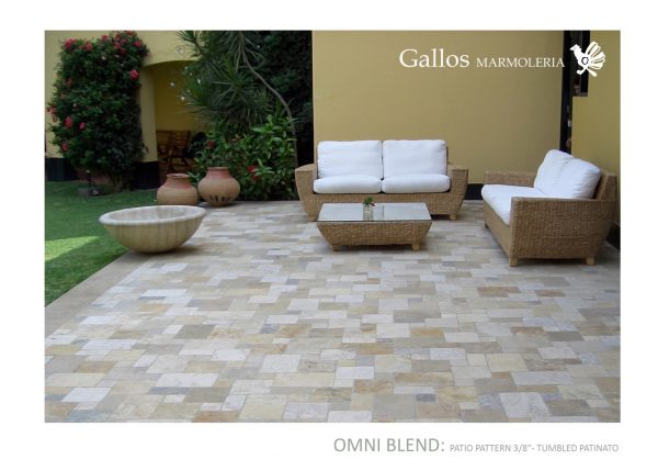 Omni Blend Patio Pattern Tumbled Patinato Exterior (Large)